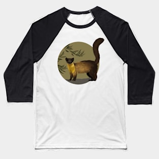 Yellow-Throated Marten Baseball T-Shirt